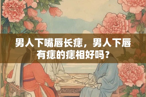 男人下嘴唇长痣,男人下唇有痣的痣相好吗? 男人下嘴唇长痣,男人下唇有痣的痣相好吗?