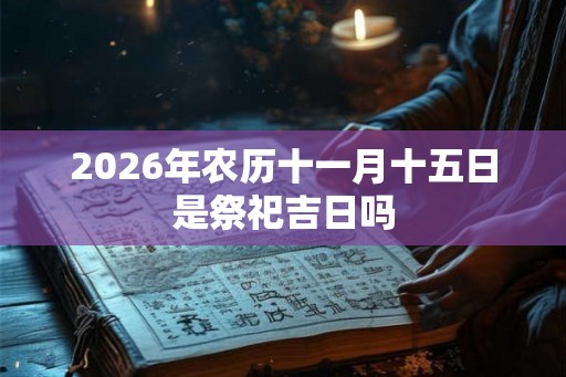 2026年农历十一月十五日是祭祀吉日吗 2026年农历十一月十五日是祭祀吉日吗