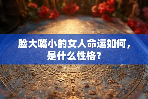 脸大嘴小的女人命运如何，是什么性格？