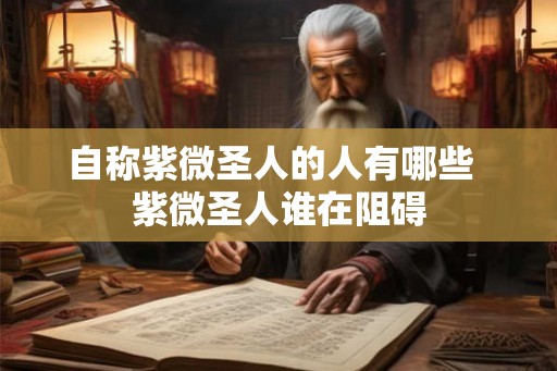自称紫微圣人的人有哪些 紫微圣人谁在阻碍 自称紫微圣人的人有哪些 紫微圣人谁在阻碍