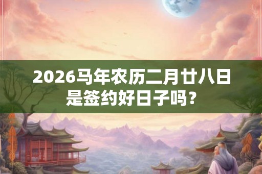 2026马年农历二月廿八日是签约好日子吗？