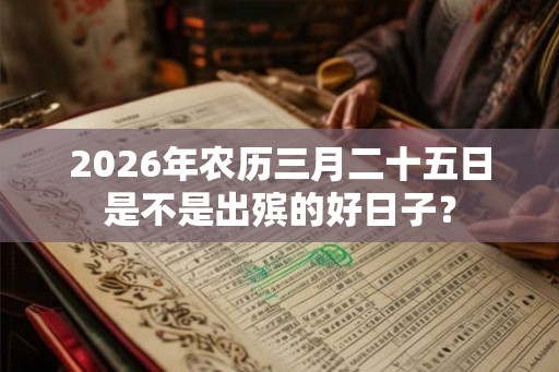2026年农历三月二十五日是不是出殡的好日子？