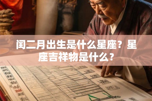 闰二月出生是什么星座？星座吉祥物是什么？