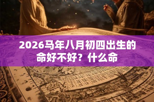 2026马年八月初四出生的命好不好？什么命