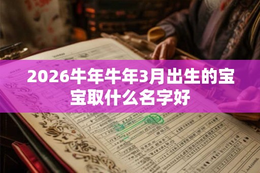 2026牛年牛年3月出生的宝宝取什么名字好