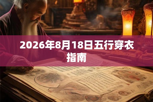 2026年8月18日五行穿衣指南