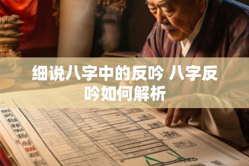 细说八字中的反吟 八字反吟如何解析