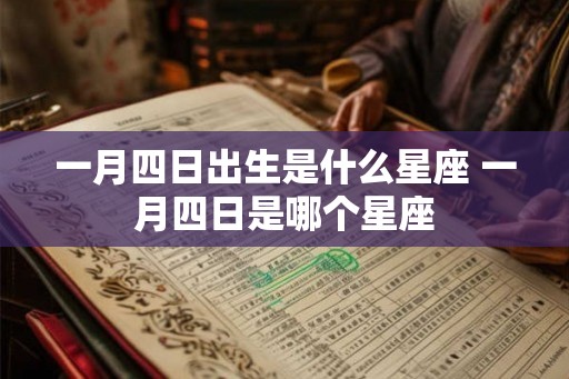 一月四日出生是什么星座 一月四日是哪个星座