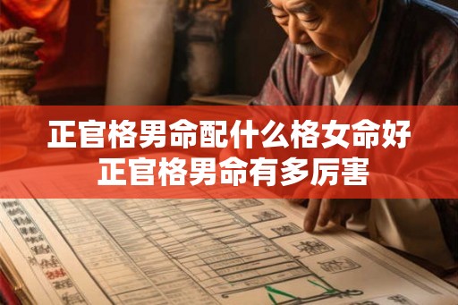 正官格男命配什么格女命好 正官格男命有多厉害 正官格男命配什么格女命好 正官格男命有多厉害