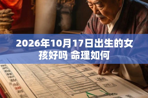 2026年10月17日出生的女孩好吗 命理如何