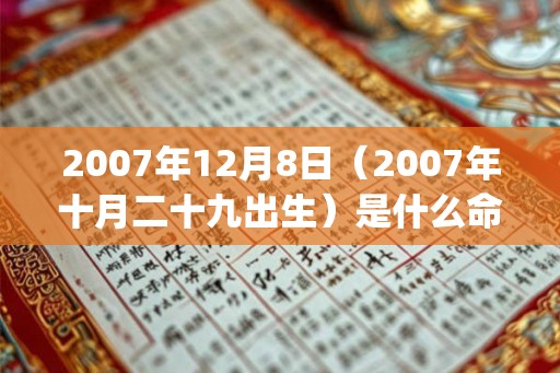 2007年12月8日（2007年十月二十九出生）是什么命_命运如何