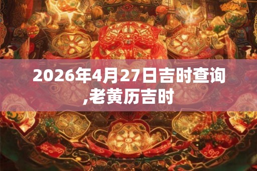 2026年4月27日吉时查询,老黄历吉时