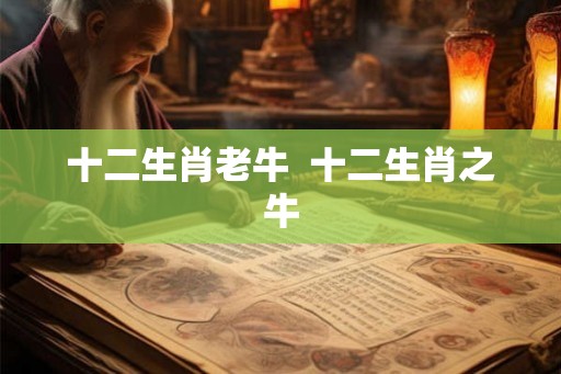 十二生肖老牛  十二生肖之牛