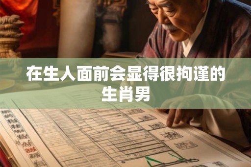 在生人面前会显得很拘谨的生肖男