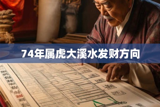 74年属虎大溪水发财方向 74年属虎大溪水发财方向