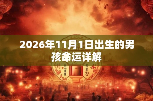 2026年11月1日出生的男孩命运详解