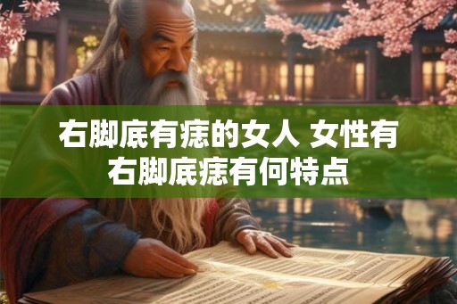 右脚底有痣的女人 女性有右脚底痣有何特点