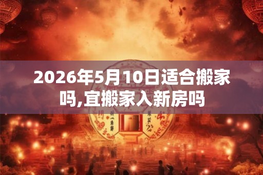 2026年5月10日适合搬家吗,宜搬家入新房吗