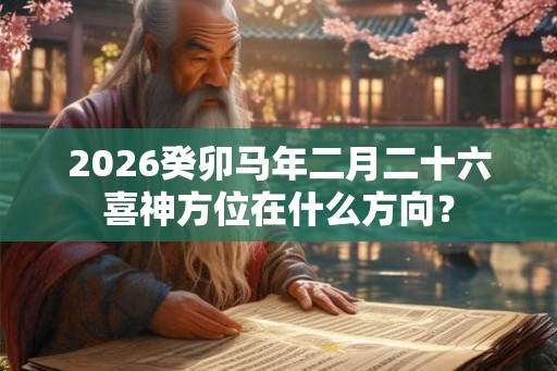 2026癸卯马年二月二十六喜神方位在什么方向？