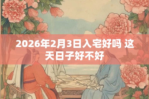 2026年2月3日入宅好吗 这天日子好不好 2026年2月3日入宅好吗 这天日子好不好