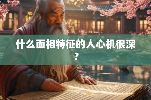 什么面相特征的人心机很深? 什么面相特征的人心机很深?