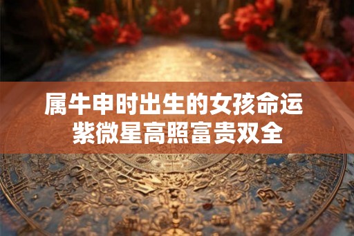 属牛申时出生的女孩命运 紫微星高照富贵双全