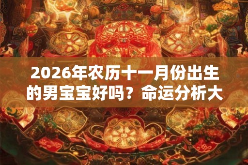 2026年农历十一月份出生的男宝宝好吗？命运分析大全