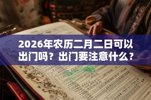 2026年农历二月二日可以出门吗？出门要注意什么？