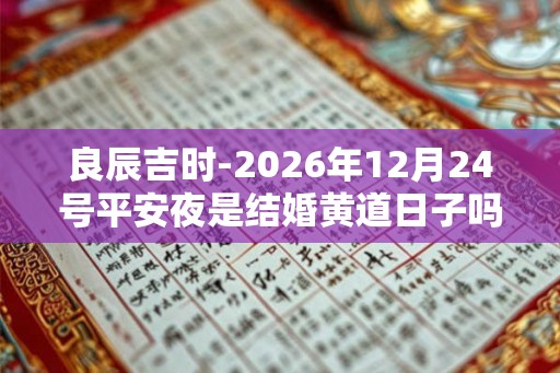 良辰吉时-2026年12月24号平安夜是结婚黄道日子吗
