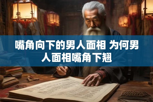 嘴角向下的男人面相 为何男人面相嘴角下翘