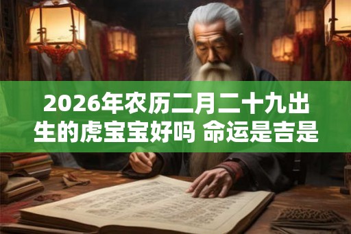 2026年农历二月二十九出生的虎宝宝好吗 命运是吉是凶