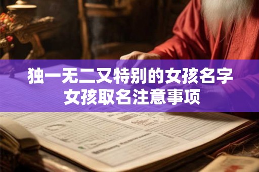 独一无二又特别的女孩名字 女孩取名注意事项