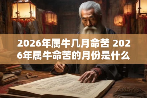 2026年属牛几月命苦 2026年属牛命苦的月份是什么