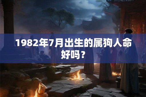 1982年7月出生的属狗人命好吗？