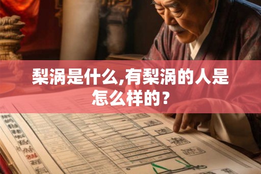 梨涡是什么,有梨涡的人是怎么样的？