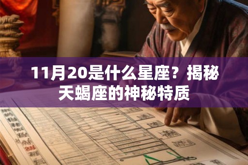 11月20是什么星座？揭秘天蝎座的神秘特质