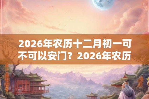 2026年农历十二月初一可不可以安门？2026年农历十二月初一可不可以安门？