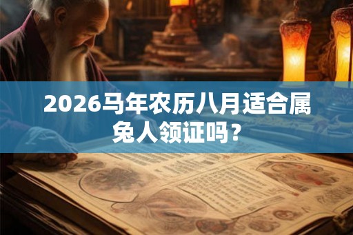 2026马年农历八月适合属兔人领证吗？