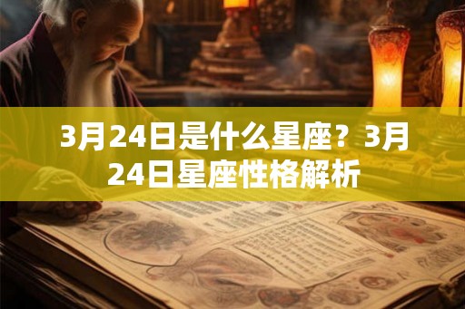 3月24日是什么星座？3月24日星座性格解析