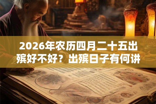 2026年农历四月二十五出殡好不好？出殡日子有何讲究？