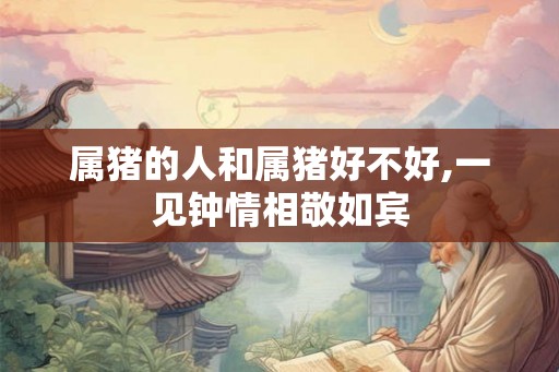 属猪的人和属猪好不好,一见钟情相敬如宾