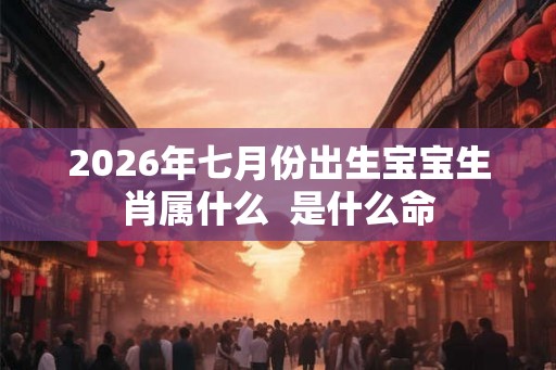 2026年七月份出生宝宝生肖属什么  是什么命