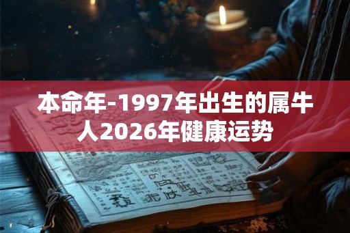 本命年-1997年出生的属牛人2026年健康运势