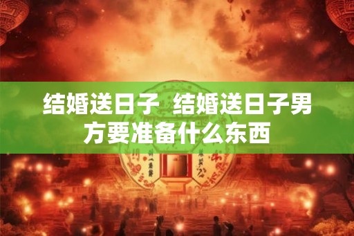 结婚送日子  结婚送日子男方要准备什么东西