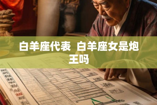 白羊座代表  白羊座女是炮王吗