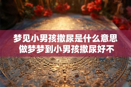 梦见小男孩撒尿是什么意思 做梦梦到小男孩撒尿好不好