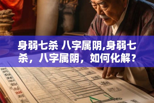 身弱七杀 八字属阴,身弱七杀，八字属阴，如何化解？
