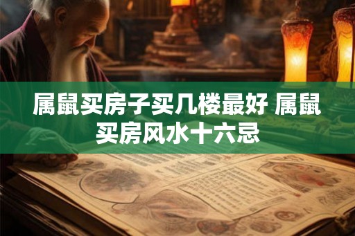 属鼠买房子买几楼最好 属鼠买房风水十六忌