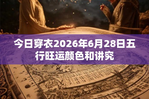 今日穿衣2026年6月28日五行旺运颜色和讲究