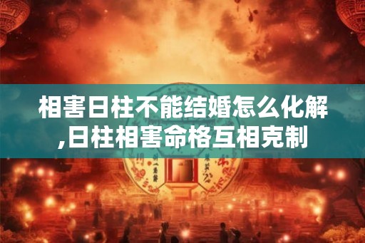 相害日柱不能结婚怎么化解,日柱相害命格互相克制